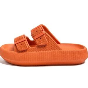 Unisex Double Buckle Adjustable EVA Slide Slippers